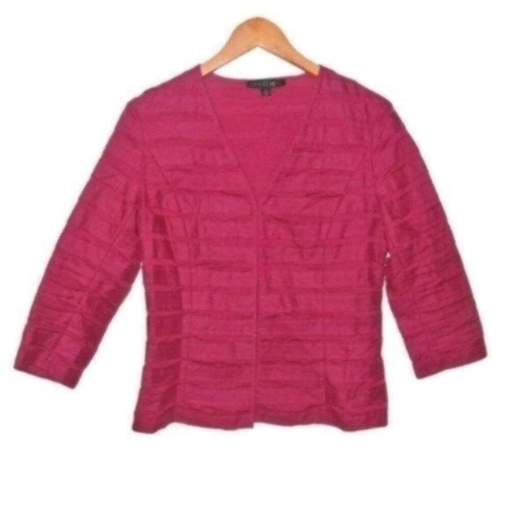 Lafayette 148 Pink Linen Cotton Light Jacket 4